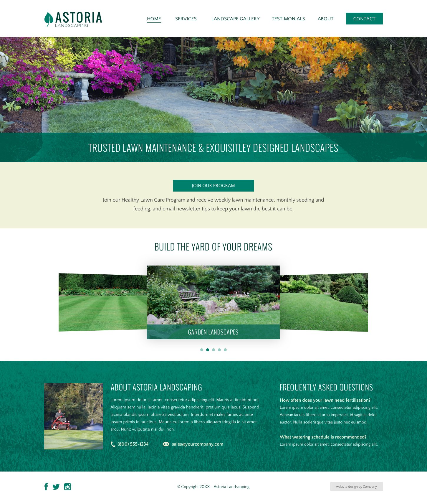 Landscaper Website